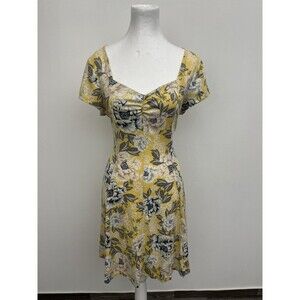 Bebop Junior’s Floral Print Sweetheart Neckline Fit & Flare Dress Pullover Mini